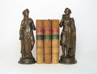 Large Antique French Statuettes From The Late 1800s
