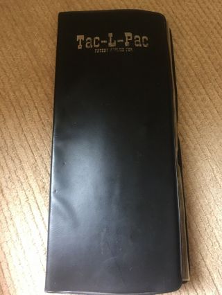 Vintage Tac - L - Pac Plastic Folder Album Full Of Small Lures