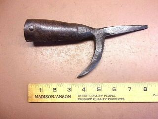 Antique Logging Pick Pike Pole End 8 1/2 " Old River Drivers Tool Maine Barn Find