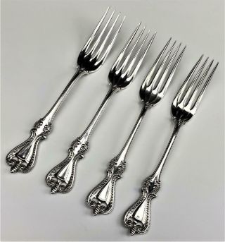 4 Retired Antique Towle Sterling Silver 925 " Old Colonial " 1895 Flatware Forks