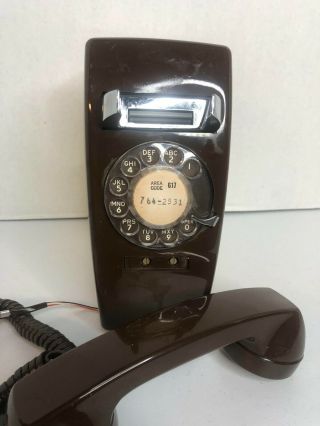 Antique Stromberg Carlson Brown Wall Hanging Rotary Phone