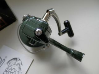 Vintage Zebco XRL 35 Spinning Reel w/ box and instructions - Green Japan 3