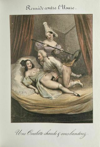 Erotic Nude Sex Penis Breast Vagina Erotik Antique Love Art Couple Crêpes 1830