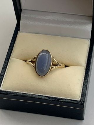 Antique Art Deco 9ct Gold Moonstone Ring Size – N