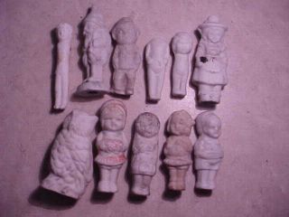 Antique Small Ceramic Dolls - Figurines - - Mexico Digging/ Detecting Finds