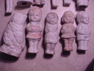 Antique small ceramic dolls - figurines - - Mexico digging/ detecting finds 2