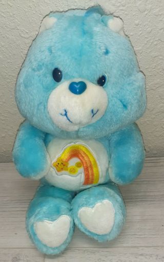Kenner Care Bear Vintage 1983 Plush Toy Wish Bear 13 Inch Shooting Star