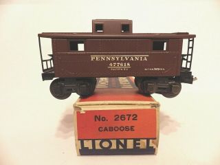 Lionel Pre War - - 2672 Pennsylvania Caboose - - With The Box