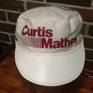 Vintage Curtis Mathes Painters Cap,  Osfm,  Cotton Blend,  Rare Vtg Tv