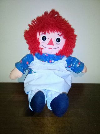 Vintage Raggedy Ann Doll 16 Inches With “ I Love You ” Heart On Chest