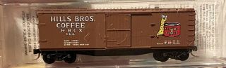 N - Scale Model Railroad Car Micro Trains Hill’s Brothers Coffee.