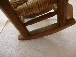 Vintage Brown Wood Rocking Chair 6 