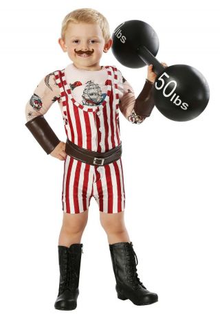 Toddler Vintage Strongman Costume Size 2t