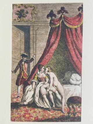 De Latouche Erotik Akt Nude Vagina Penis Oral Breast Sex Antique Love Art 1748