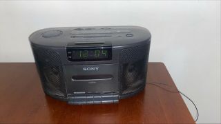Sony Dream Machine Icf - Cs650 Am/fm Radio Cassette Tape Player Alarm Clock