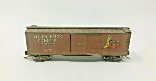 MICRO TRAINS 42100 N SCALE WEATHERED HILLS BROTHERS COFFEE 40 ' BOXCAR 166 a 3