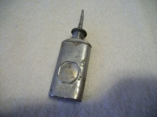 Antique Vintage Tiny Thumb Press Handy Oiler Oil Can Stamped Made In Usa 1898