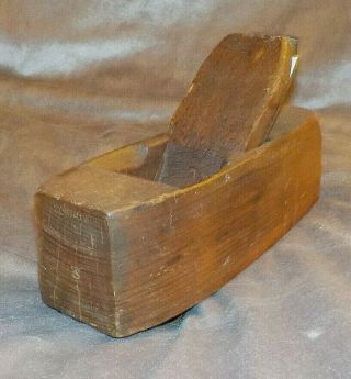 Antique Ohio Tool Co.  Wood Plane,  8 " Long,  Coffin Shaped