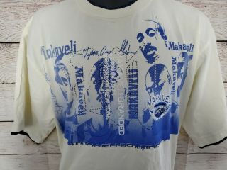 VINTAGE 90s Makaveli Branded Tupac Shakur Graphic T - Shirt Mens L (A5) 2