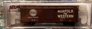 N - Scale Model Railroad Car Norfolk And Western N&w Box Car
