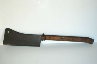 Antique Huge F - Dick Meat Cleaver Hog Splitter No.  42 10 " Blade 24 1/2 " Long