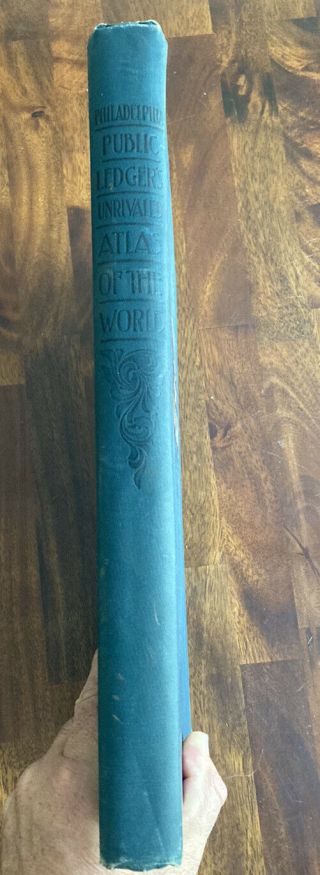 Public Ledger ' s Unrivaled Atlas of the World 1899 Antique Book Maps Cartography 3