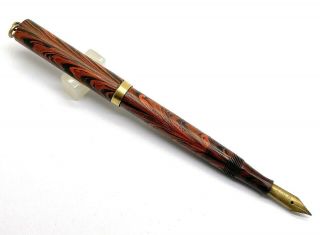 Antique Waterman 52½ Ripple Hard Rubber Foutnain Pen,  Usa (ar4800)
