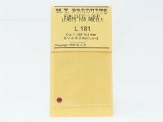 Ho Mv Products L181 Light Lenses Dia.  = 0.  180 " /4.  6 Mm Drill 15 (1 Red Lens)