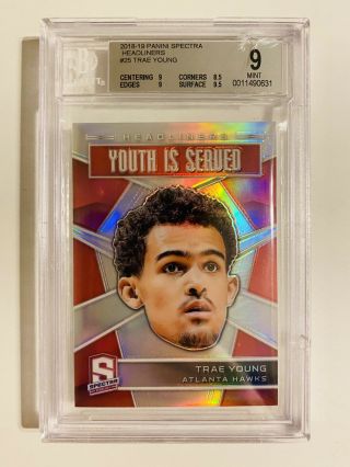 2018 - 19 Spectra - Trae Young - Headliners Set - Bgs 9 - 25