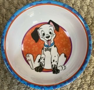 Disney 101 Dalmatians Lucky Cereal Dinnerware Bowl Kids Plastic Zak Designs Vtg