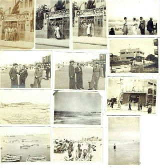 Judaica 13 Antique Photos Views Tel - Aviv Jaffa 1920 - 30 