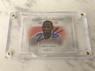 Lebron James 2016 Ud Goodwin Champions Auto Autograph Card Lakers No Read