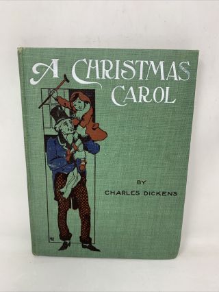 A Christmas Carol By Charles Dickens Antique Book Mcloughlin Bros Hardcover