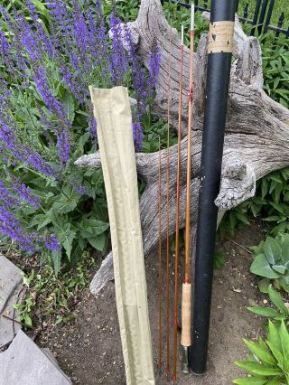 Vintage Bamboo Fly Rod 8’ Or 9’ Wright & Mcgill " Granger Stream And Lake