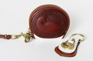 Vintage Dooney & Bourke Big Duck Coin Purse & Keychain - All Weather Leather