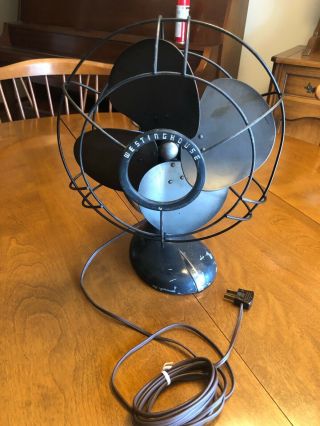 Vintage Westinghouse 3 Speed Oscillating Desk Fan