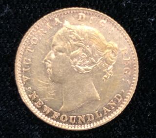 1882h Newfoundland $2 Gold Coin