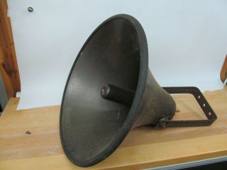 Huge Antique Vintage University Loud Speaker Megaphone Horn 20 ½” Diameter