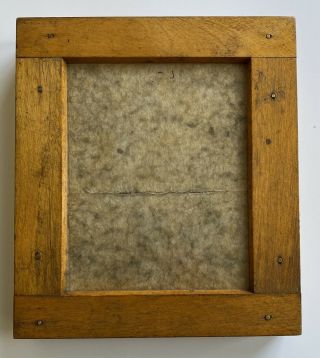 Antique Wooden Contact Printing Frame 5 3/4 " X 6 5/8 " For 3.  75 " X 4.  75 " Photo