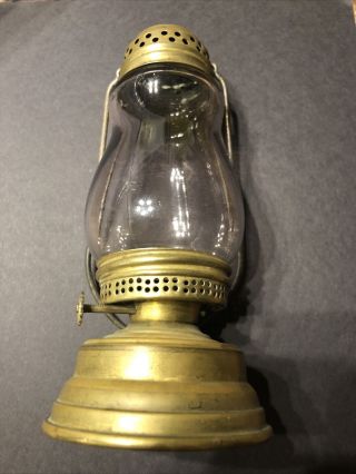 7  Solid Brass Vintage 1880’s Skaters Lamp Or Lantern.  Jewel Company.