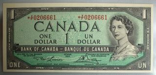 1954 $1 Replacement Canada Note Uncirculated PMG 64 Choice UNC Lawson Bouey 2