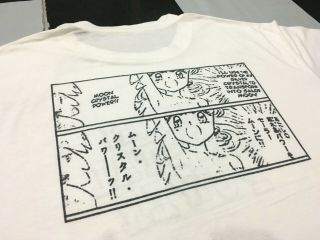 Vintage Sailor Moon Shirt Double Side 90s Japanese Anime Size L