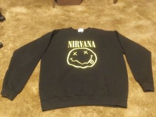 Nirvana Vintage 1994 / 1995 Sweat Shirt Kurt Cobain Dave Grohl Foo