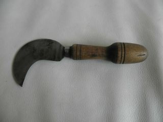 Antique Tool Pruning Knife Wine Garden Forged Iron Sécateur Serpette Clipper Vtg