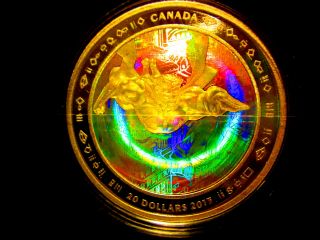 Canada 2013 1 Oz $20 Fine Silver Hologram Coin - Superman And Metropolis