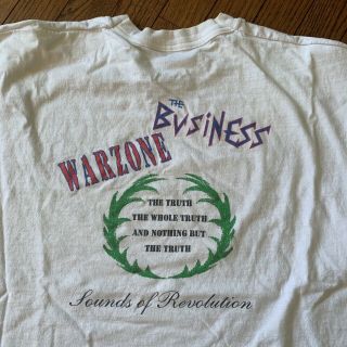 Vintage Warzone The Business Tour Shirt Xl Cro - Mags Youth Of Today Madball 1990s