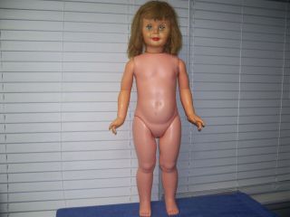 Vintage Playpal Companion Doll 35 " - Uneeda Marked 36 - 23 Needs Tlc