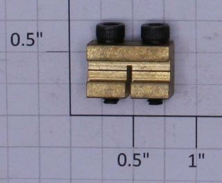 Split Jaw Rail Clamps 40085 B - 250 - Sjc - 6.  0mm.  Brass Rail Clamp (10)