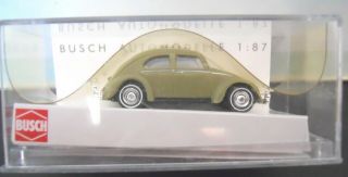 Busch Ho 1:87 1953 Volkswagen Bug Pea Green Old Stock