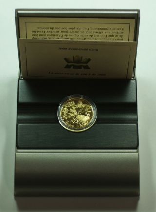 2000 Canada $100 Proof Gold Coin Northwest Passage Commemorative W/ Box